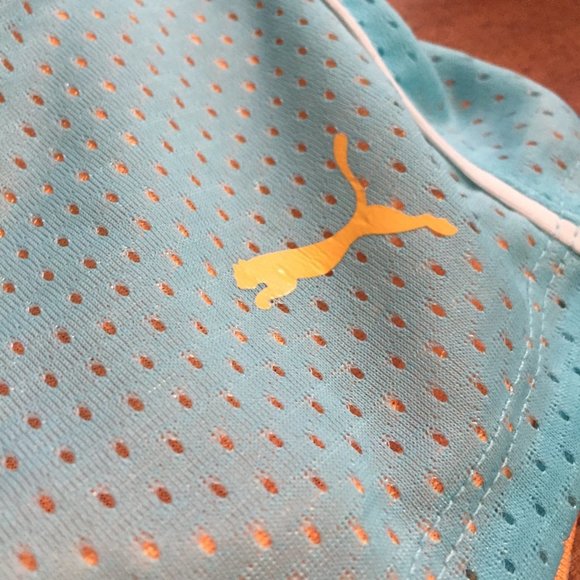 Blue & Orange Puma Shorts - Picture 3 of 9